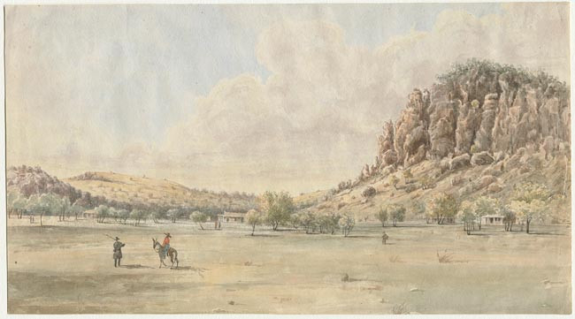 Fort Davis Scene (watercolor)