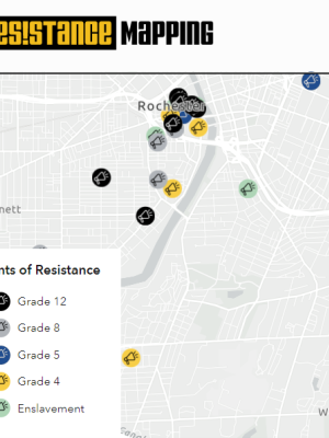 Screenshot of Resistance Mapping website