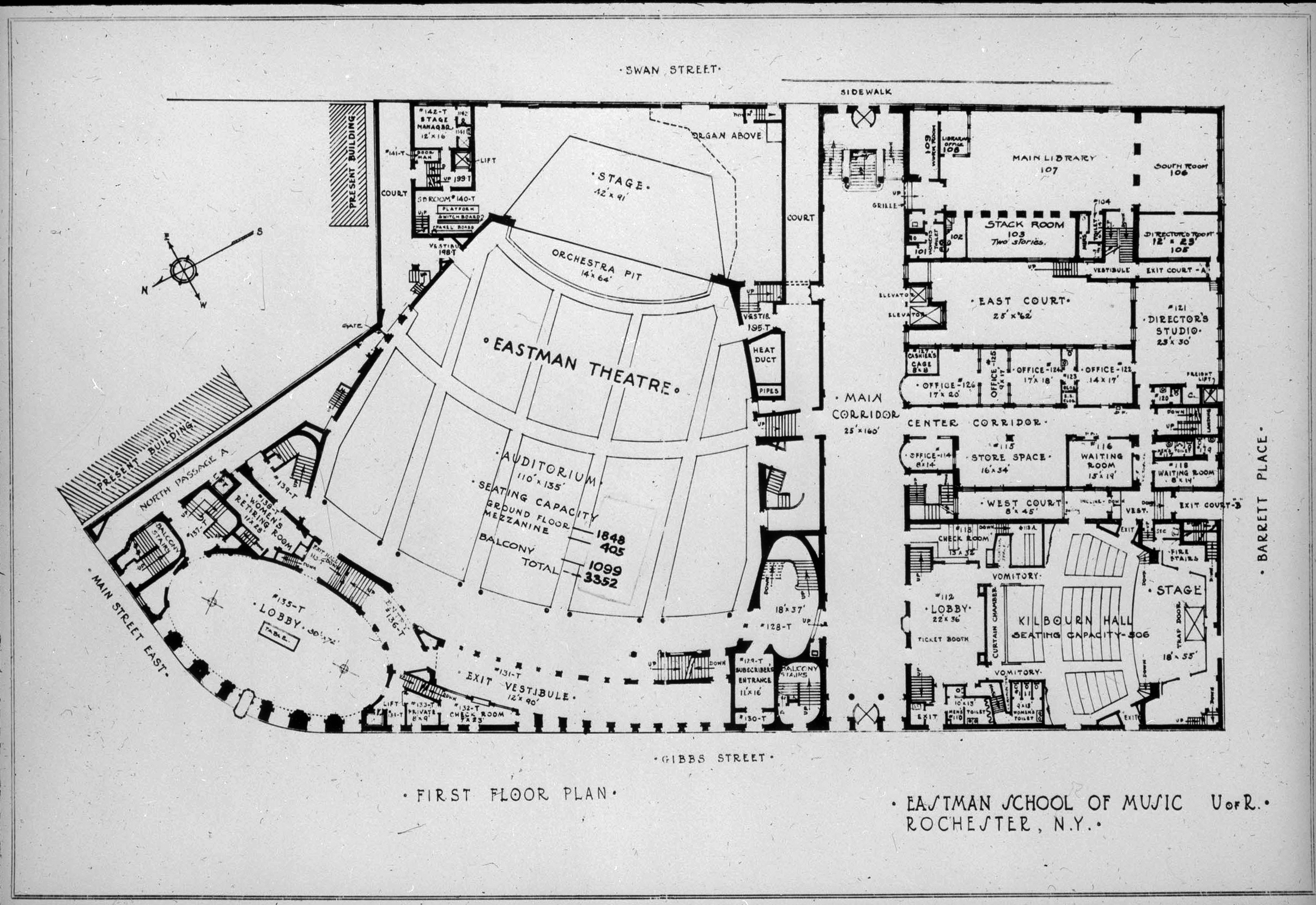 Floorplan, Eastman School of Music