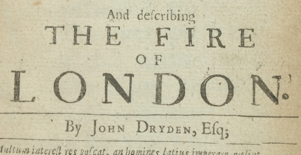 Collection Highlight: Dryden's Annus Mirabilis | River Campus Libraries