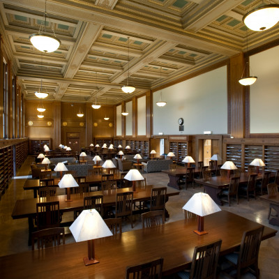 University of Rochester Martin E. Messinger Periodical Reading Room in Rush Rhees Library August 11, 2010