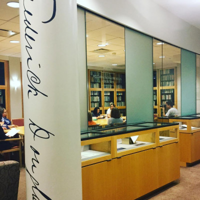 Looking into Plutzik inside of Rare Books