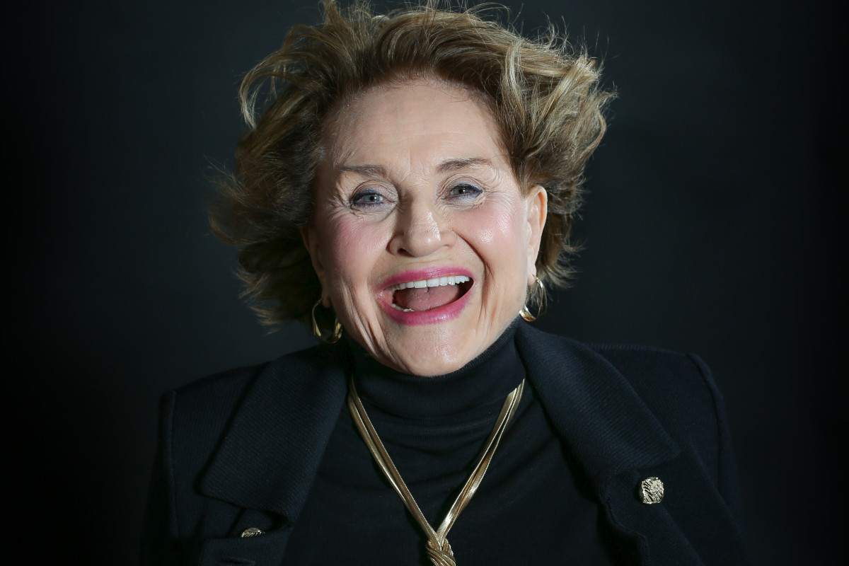 Louise Slaughter portrait; it appears as though her hair is being blown back