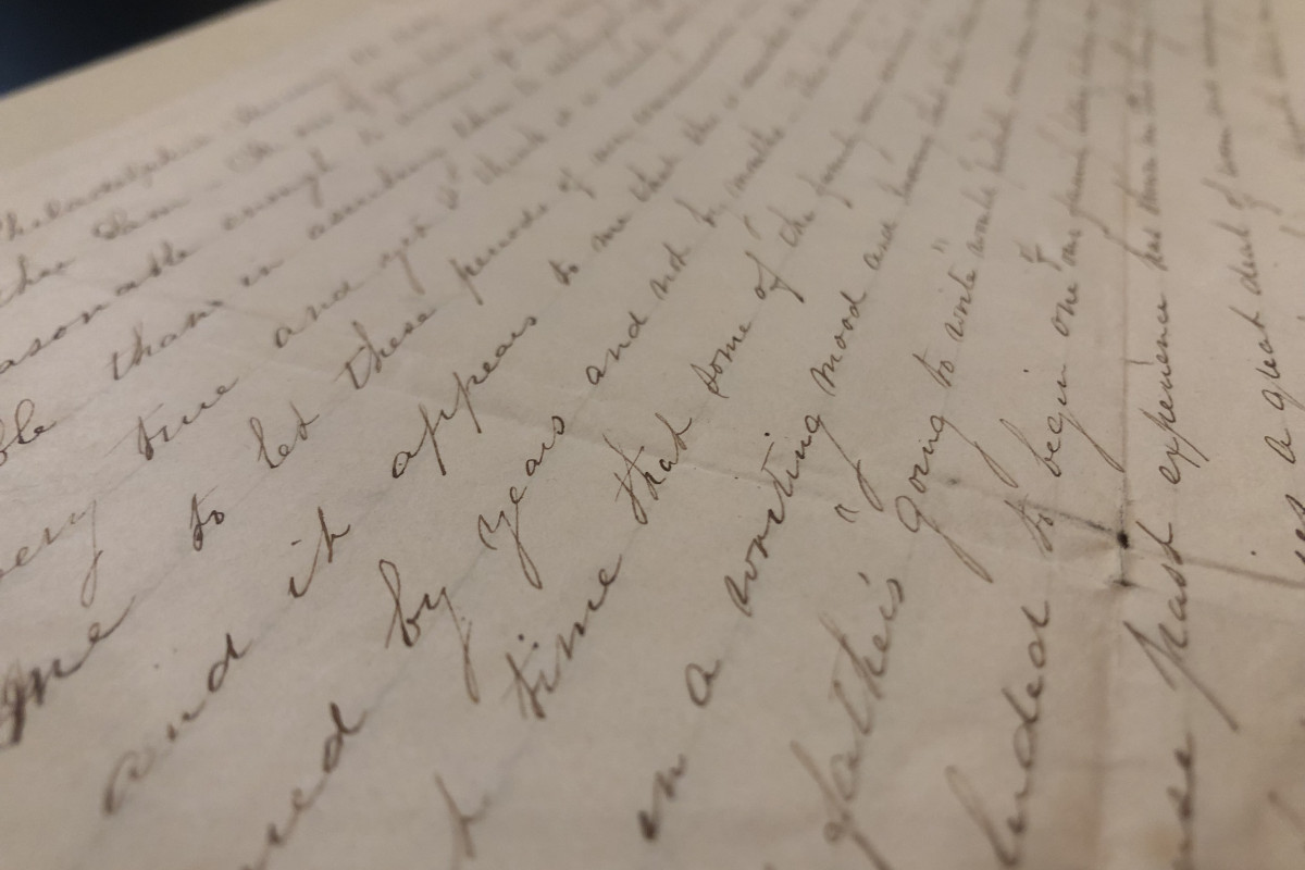 handwritten letter from Porter-Farley family papers 