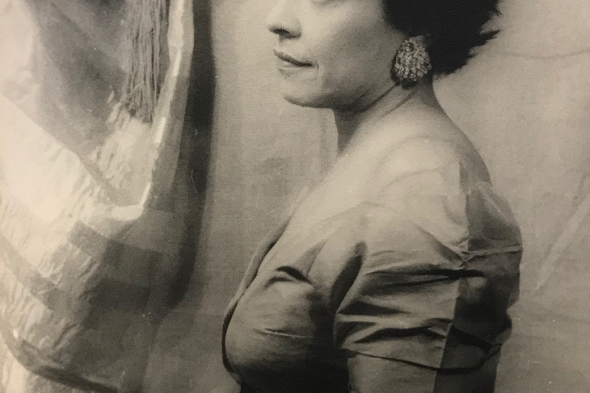 Studio portrait of Mollie Moon by Carl Van Vechten, 1956