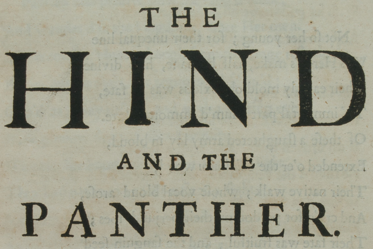 detail title page of hind and panther