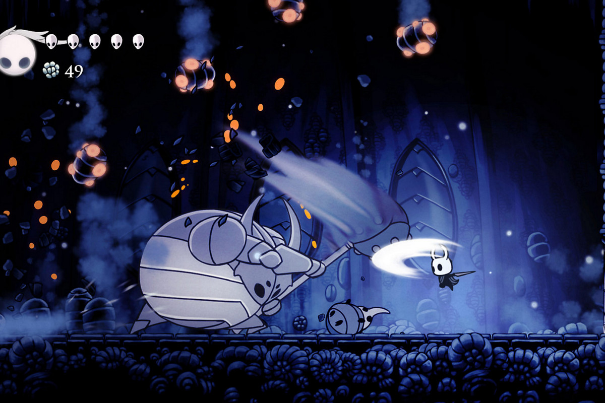 A screenshot from the video game Hollow Knight