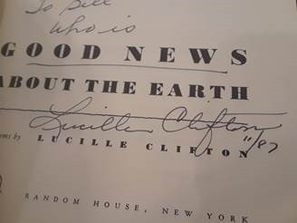 Lucille Clifton autograph