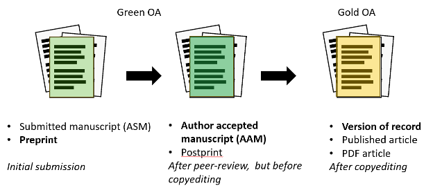 OA article version states