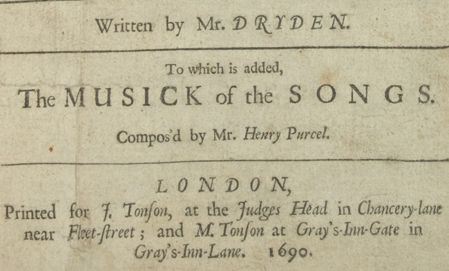 detail of title page