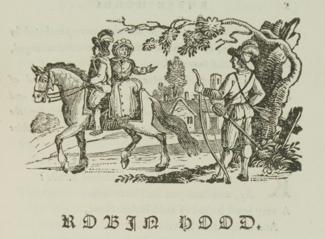 Bewick engraving of Robin Hood
