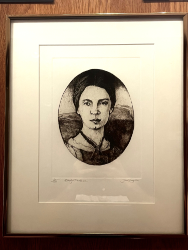 Etching of Emily Dickinson