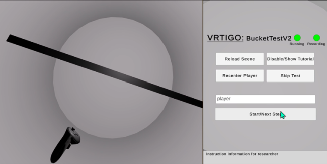 screenshot of the project user interface