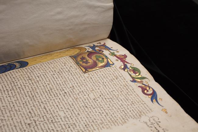 Barbarigo's manuscript - view of inside