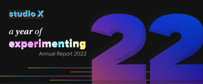Cover of Studio X's annual report 2022: A year of experimenting.