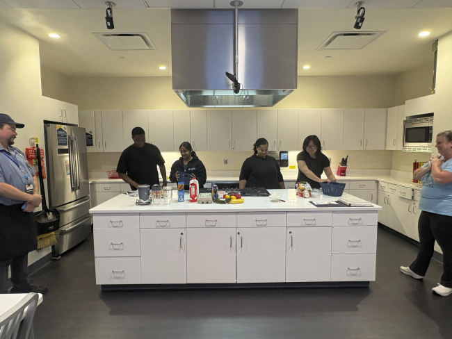2025-2026 Karp Library Fellows Chopped competition in the Frederick Douglass Kitchen