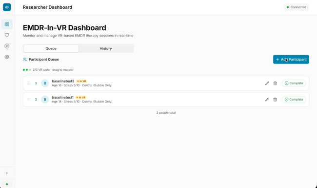 researcher dashboard