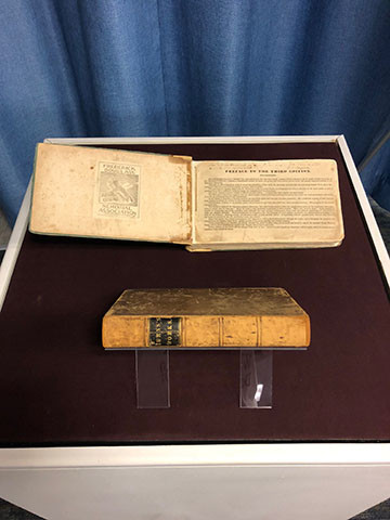 Douglass' Burns book on display