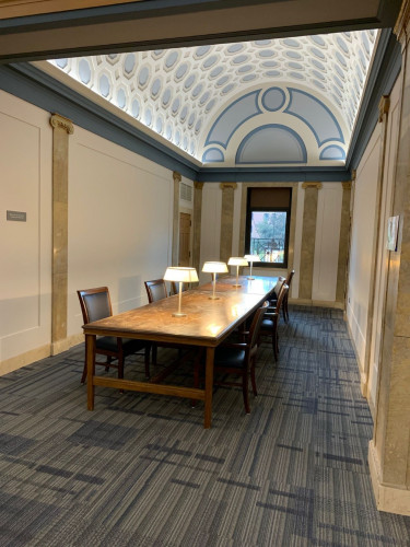 A view of Miner Reading Room, 2021