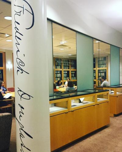 Looking into Plutzik inside of Rare Books