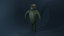 3D modeled swamp creature.