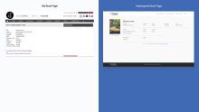 Before and after comparison screenshots of the Translation Database