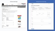 Before and after comparison screenshots of the Translation Database