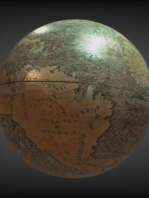 A rendering of the Hunt-Lenox globe in the DSL’s 3D viewer.
