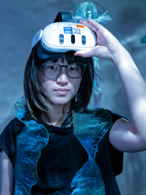 Tianyu with headset