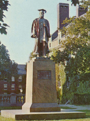 Anderson Statue on River Campus