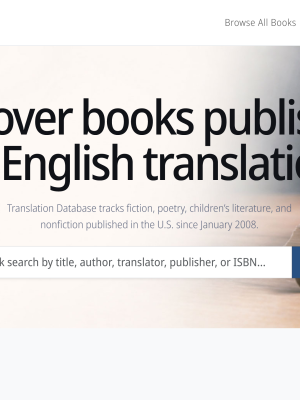 Translation Database website