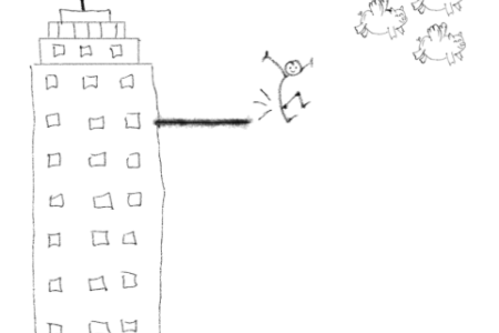 Jumping off of plank.